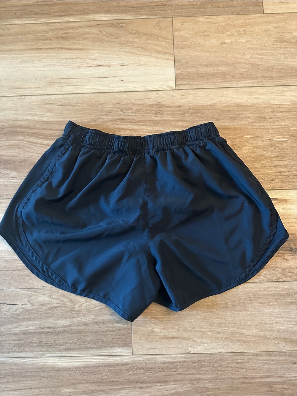 Nike Women’s Black Athletic Running Shorts with White Swoosh 2 pairs - Picture 3 of 6